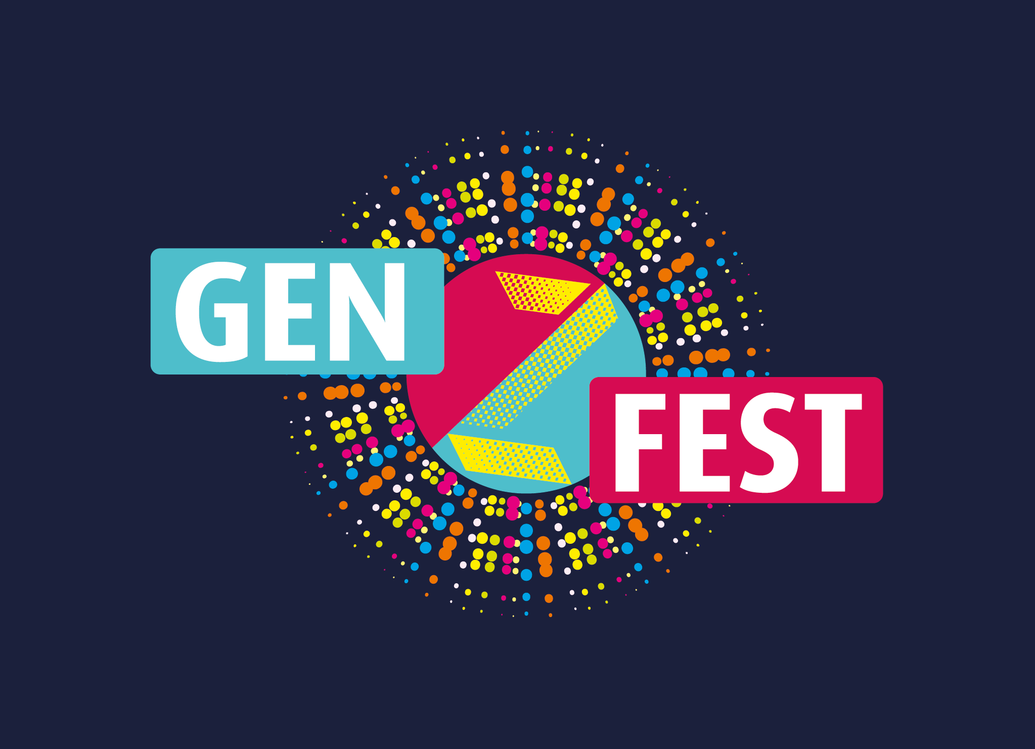 Gen Z Fest Logo Navy Bg